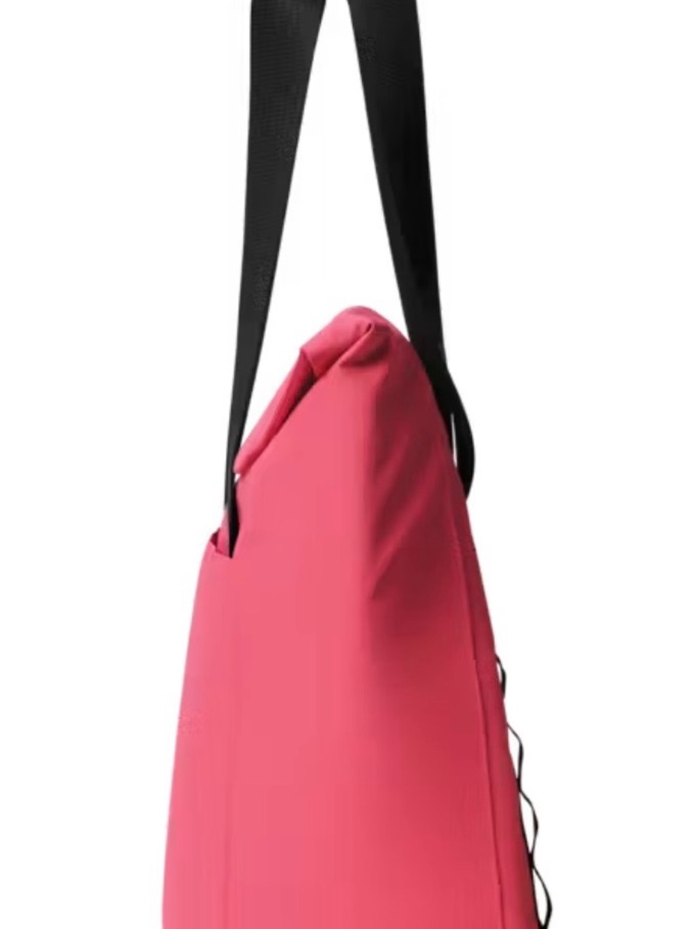 Yeti Pink Tote with Black Straps - Picture 2 of 4
